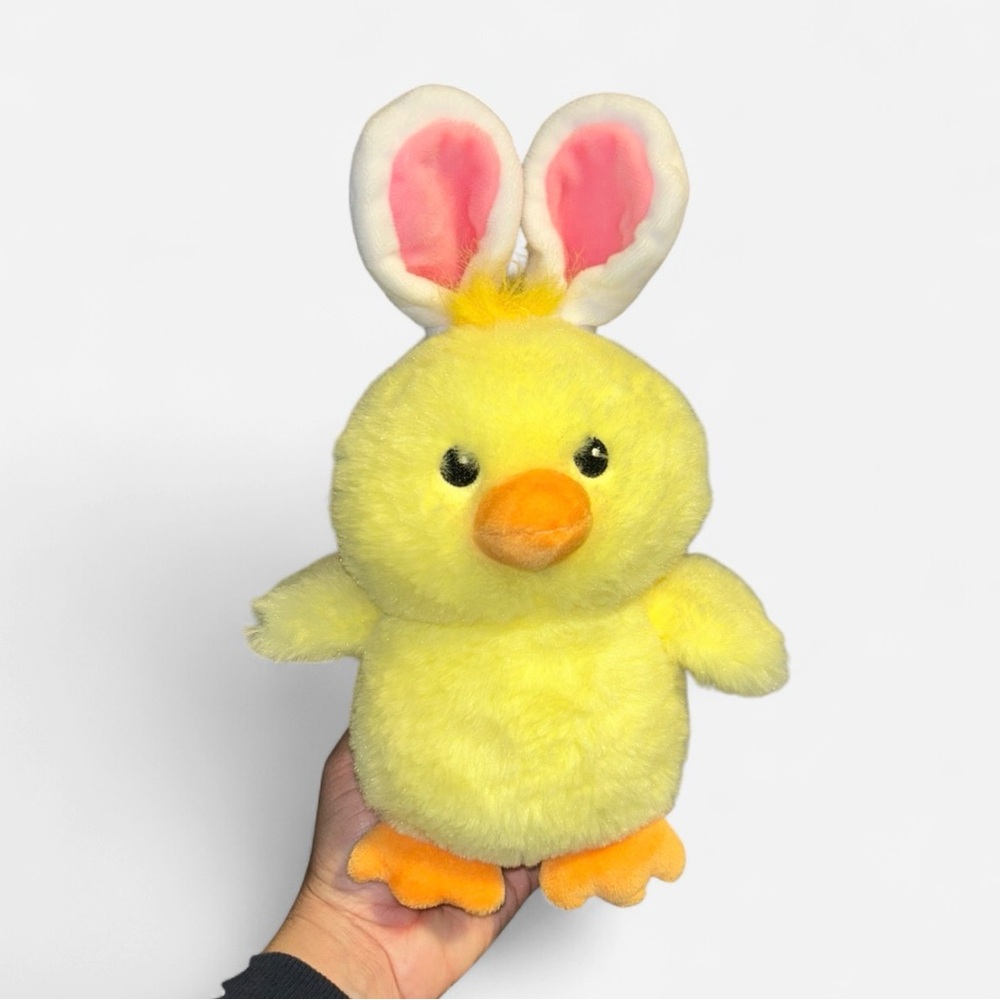 Yellow Plush Chick with Bunny Ears